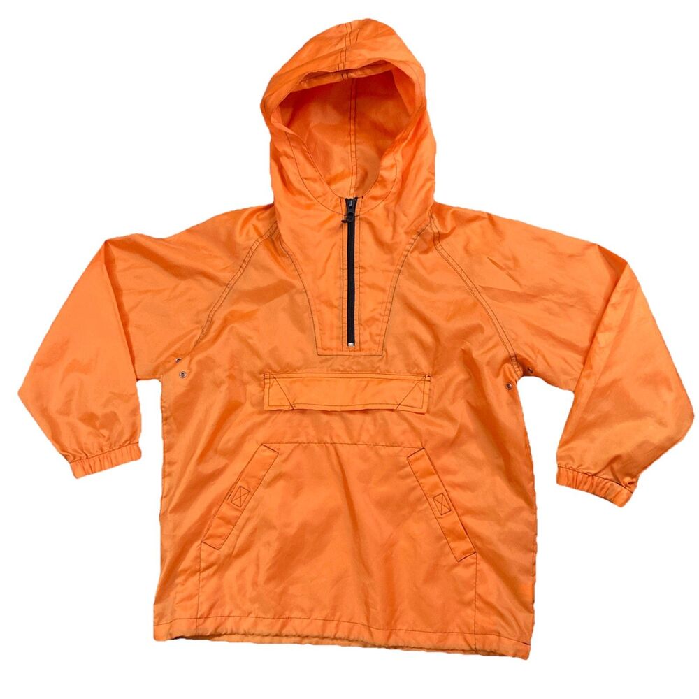 Vintage Gap Kids Unisex Windbreaker Hoodie Pullover Jacket Mesh Lined Size M 8
